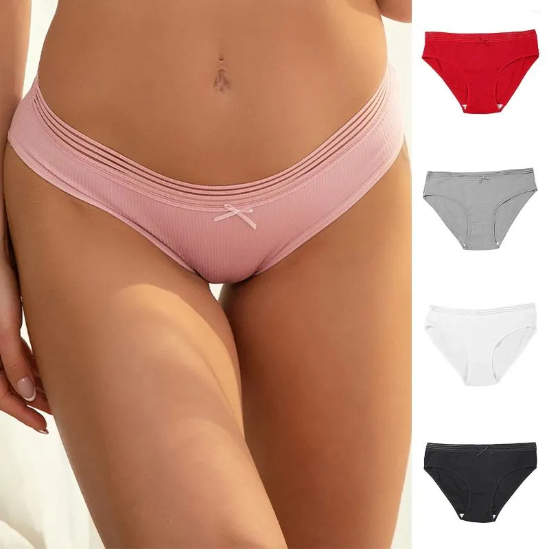 Culotte femme athlétique pour filles taille basse dentelle slips couleur unie coton entrejambe sans couture tongs femmes haute