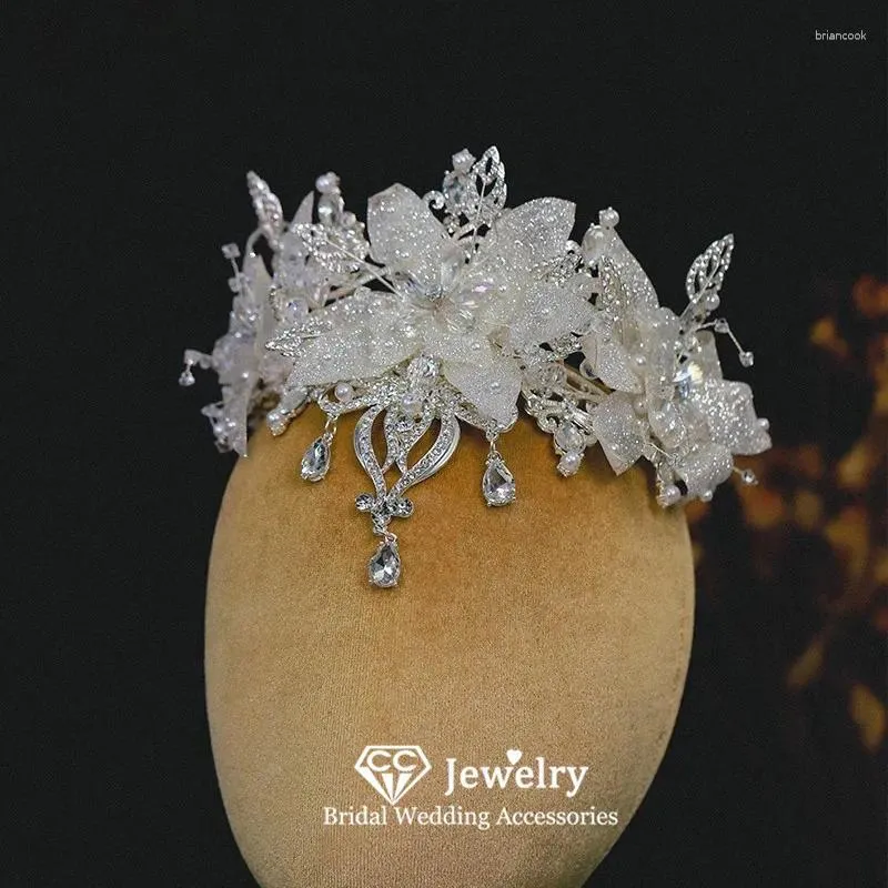 Grampos de cabelo tiaras e coroas acessórios femininos casamento hairwear nupcial headpiece noivado jóias cristal pingente coroas an433
