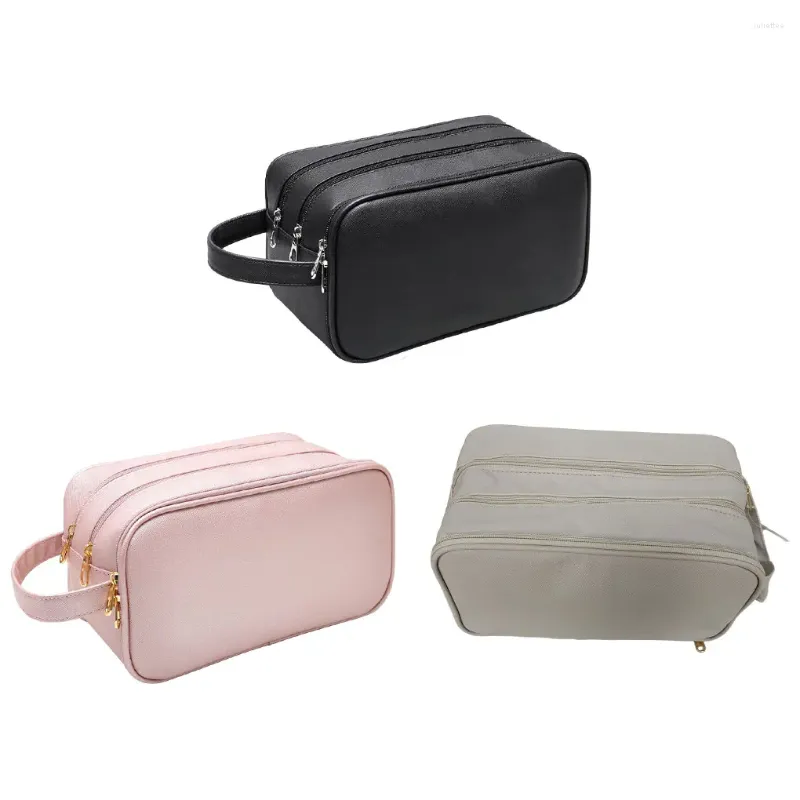 Borse per cosmetici Borsa per trucchi organizer resistente e facile da pulire - Per articoli da toilette da viaggio da donna Rosa