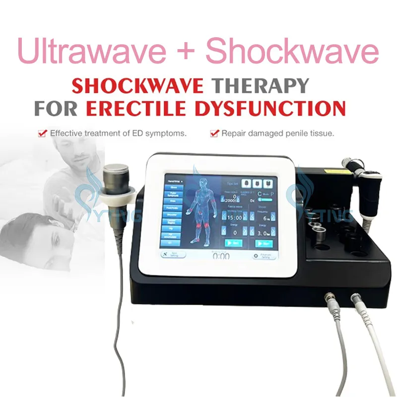 Ultrawave ultrassom máquina de ondas de choque alívio da dor fisioterapia ultrassônica por ondas de choque disfunção erétil