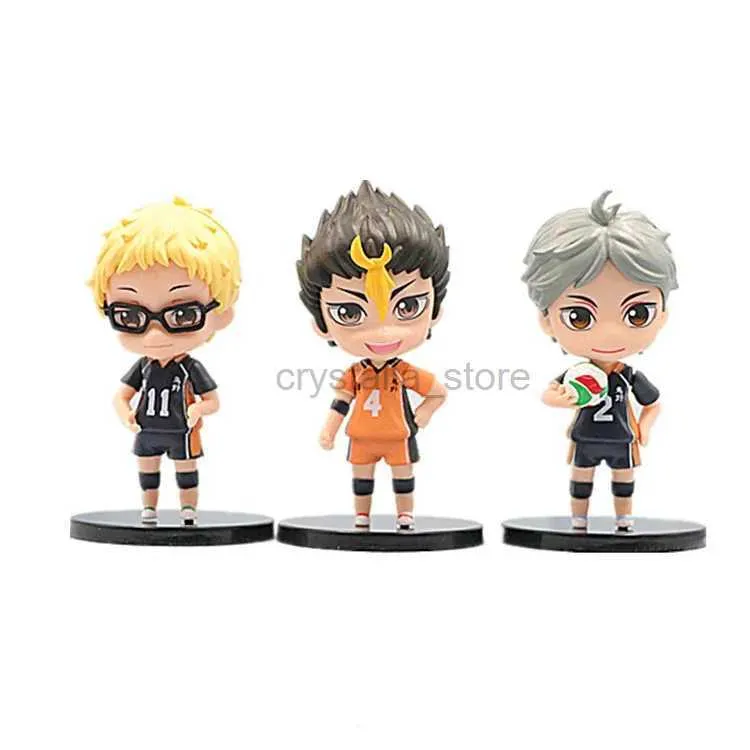 Anime Manga Hinata Shoyo figurine Tobio Kageyama avec les figurines Q postées avec PCV avec présentation du dzieci na biurko 240319