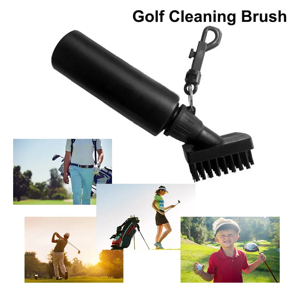 AIDS Golf Club Cleaner With Water Bottle Clip Golf Water Borstes Selfcontaned Nylon Bristles for Training Practice Golf Accessories