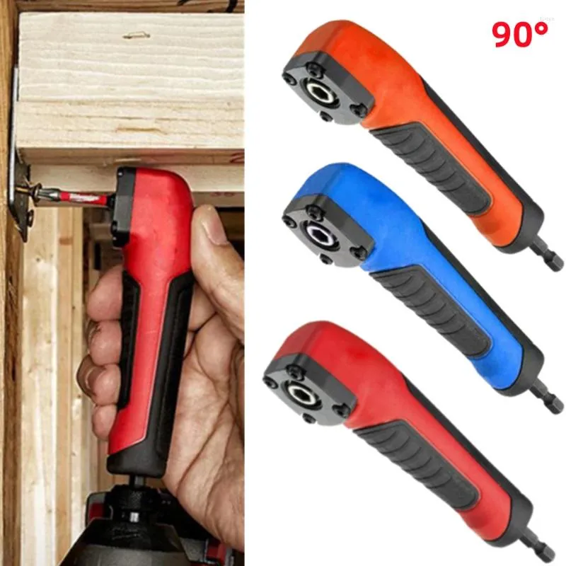 90 ° Rätt vinkelförlängningsförare Borrning Skruvmejsel 1/4 tum Hex Wrench Drill Bit Magnetic Socket Holder Power Tool