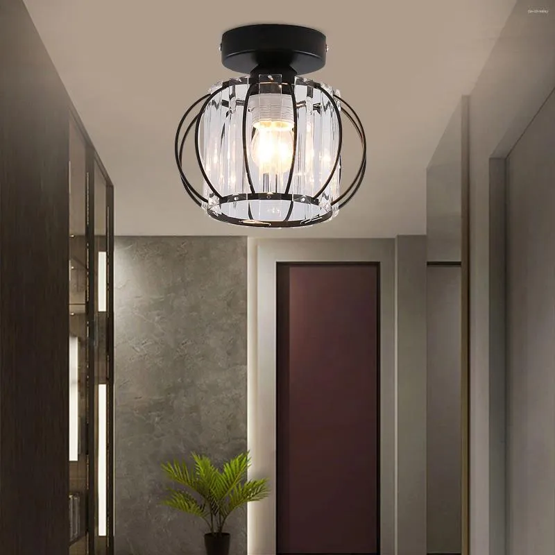 Plafoniere Modern Light Metal Lampadario a semi-incasso Lampadario industriale Apparecchio di illuminazione per interni Lampada per decorazioni per la camera da letto Corridoio E27