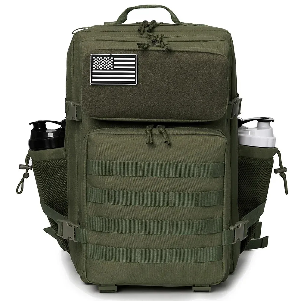 QT QY 50L Mochila táctica militar Bolsa del ejército Caza MOLLE Mochila GYM para hombres EDC Senderismo al aire libre Mochila Bruja Portabotellas 240313