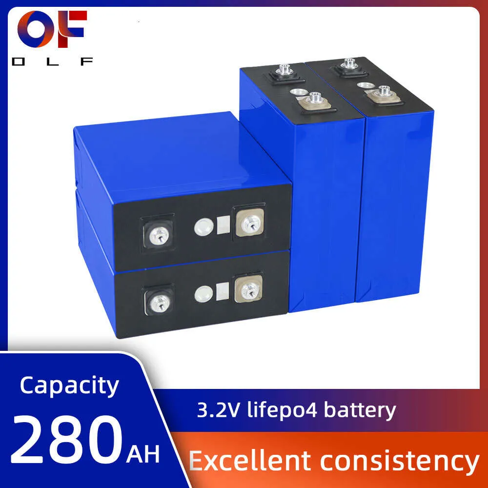 3.2V Lifepo4 Battery 280ah Class One Cell 12V 24V 48V Rechargeable Lithium Iron Phosphate Battery for Backup Power RV Boat Cart