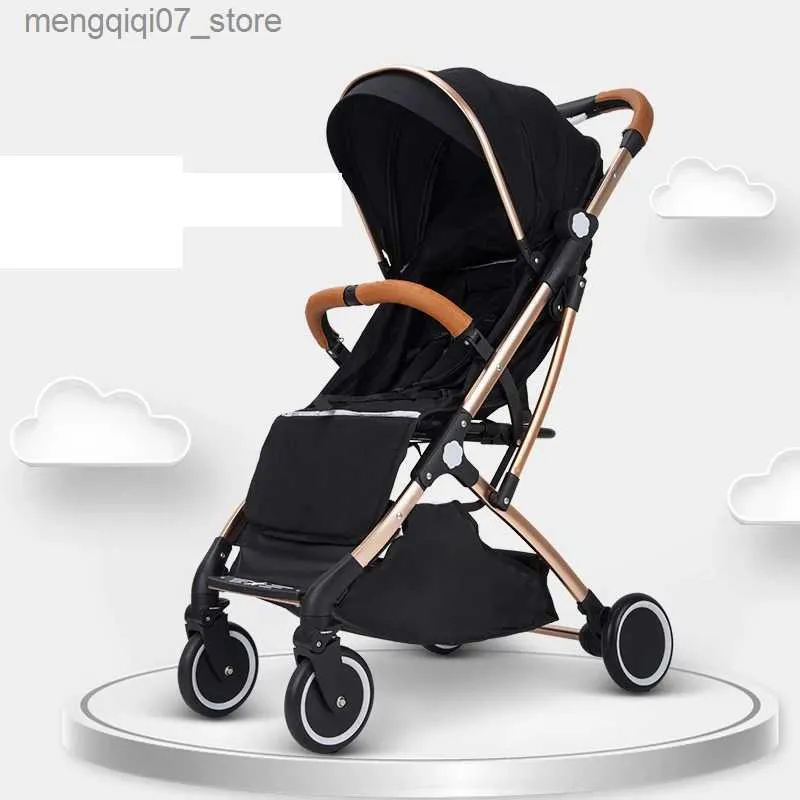 Barnvagnar# Lätt baby barnvagn vikbar barnvagn ultralätt bärbar resande stuga baby barnbarn kinderwagen baby vagn bil l240319