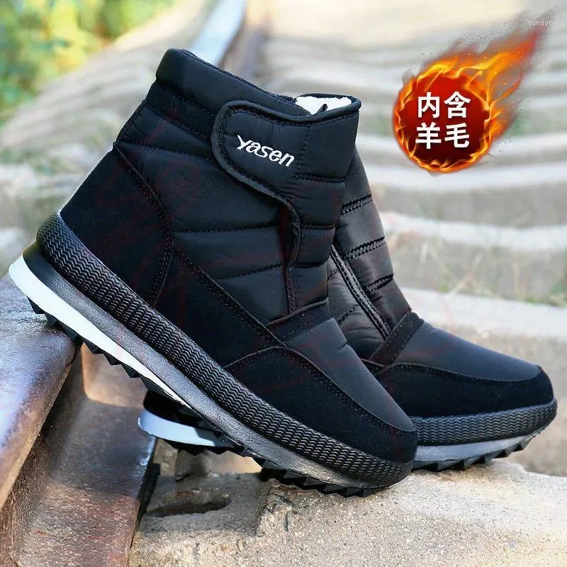 Stiefel Herren Schuhe Herren High Top Rutschfeste Winter Kurze Botas Chaussure Homme