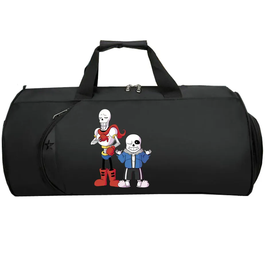 Undertal Sling Bag Papyrus Bad Time Duffle Skull Brother 게임 토트 사진 인쇄 어깨 케이스 사진 Duffel