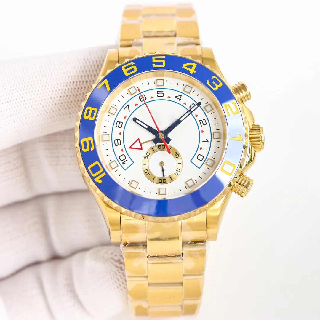 Relógios de relógios de movimento mecânico automático Relógios de 44 mm Sapphire Crystal 316L Faixa de aço inoxidável Bracelete dobrável Montre de Luxe Fashion Wristwatch