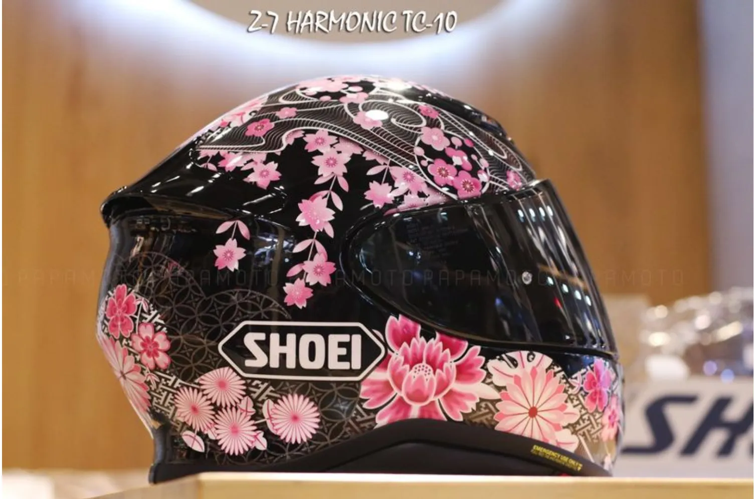 Full Face Shoei Z7 Harmonic Redbu LL Motorcykelhjälm Anti-dimma Visor Man Riding Car Motocross Racing Motorcykelhjälm