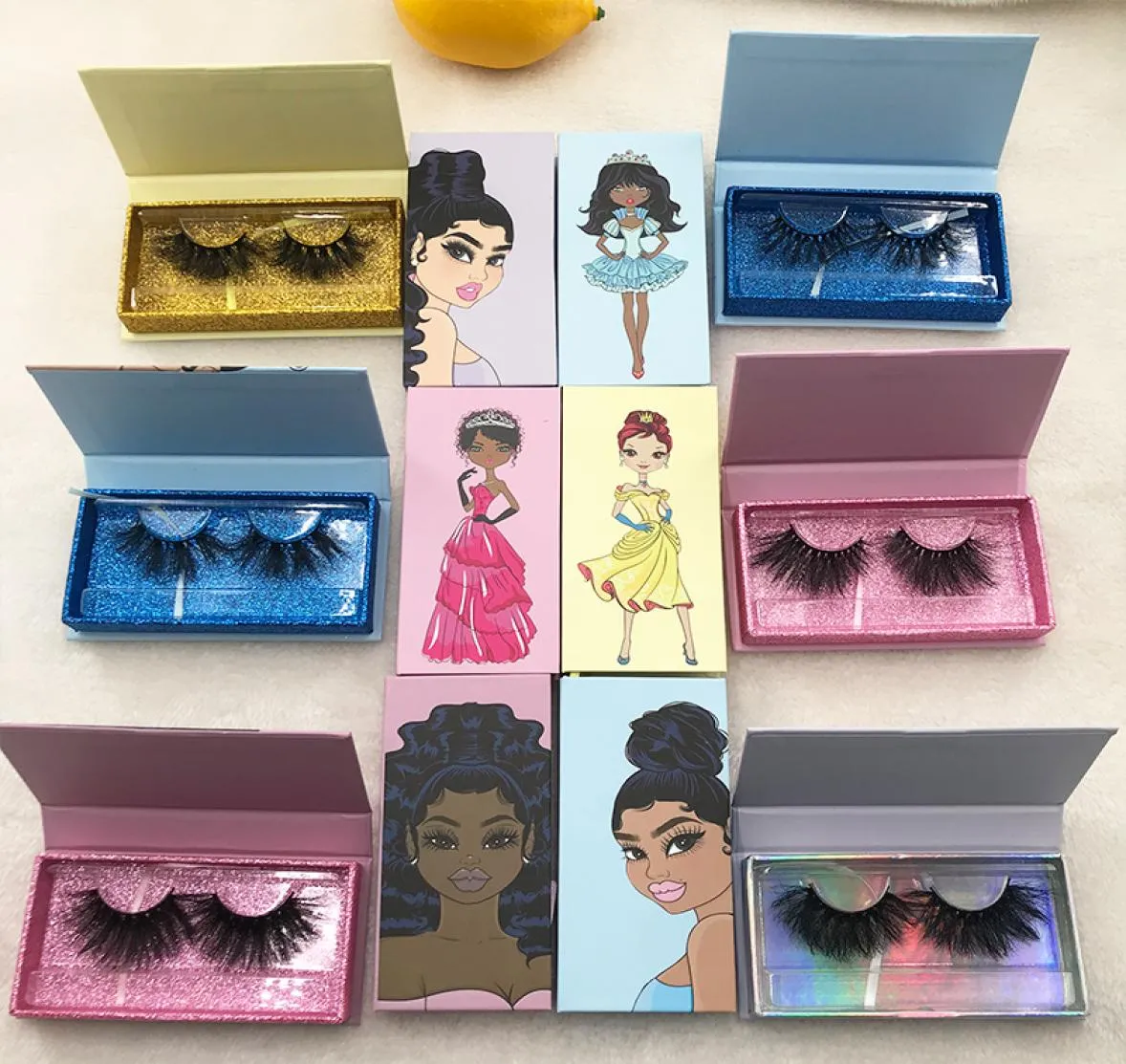 Ganz Neue Leere Wimpern Verpackung Box 103050 stücke Rechteck Wimpern Fall Wimpern Paket 3D Nerz Wimpern1240705