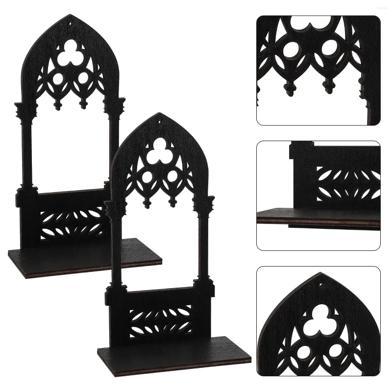 Titulares de vela 1 par de suporte vintage Table Centerpiece Home Gothic Stand Candlestick
