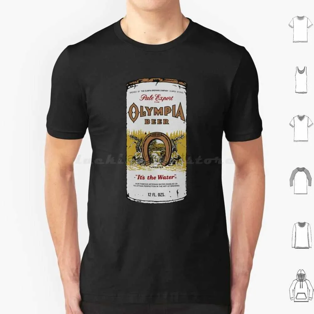 Mäns T-shirts Olympia Beer Sliten av den perfekta present T-shirt Män kvinnor barn 6xl Grunge Music 90s. Kurt Cobain Alternativ gitarr Seattle 240327