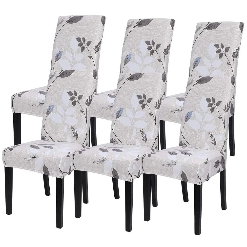 Searchi Room estampado Juego de 6, cubiertas de cocina elástica Parsons lavables protectores de silla de comedor extraíbles para hotel, ceremonia (patrón floral3)