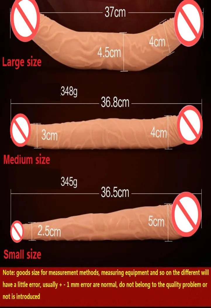 Big Soft Both Glans Dildo Artificial Penis Realistic Dual Dick Vagina Anal Plug G Spot Stimulate Female Masturbation Sex Toy For L8879936