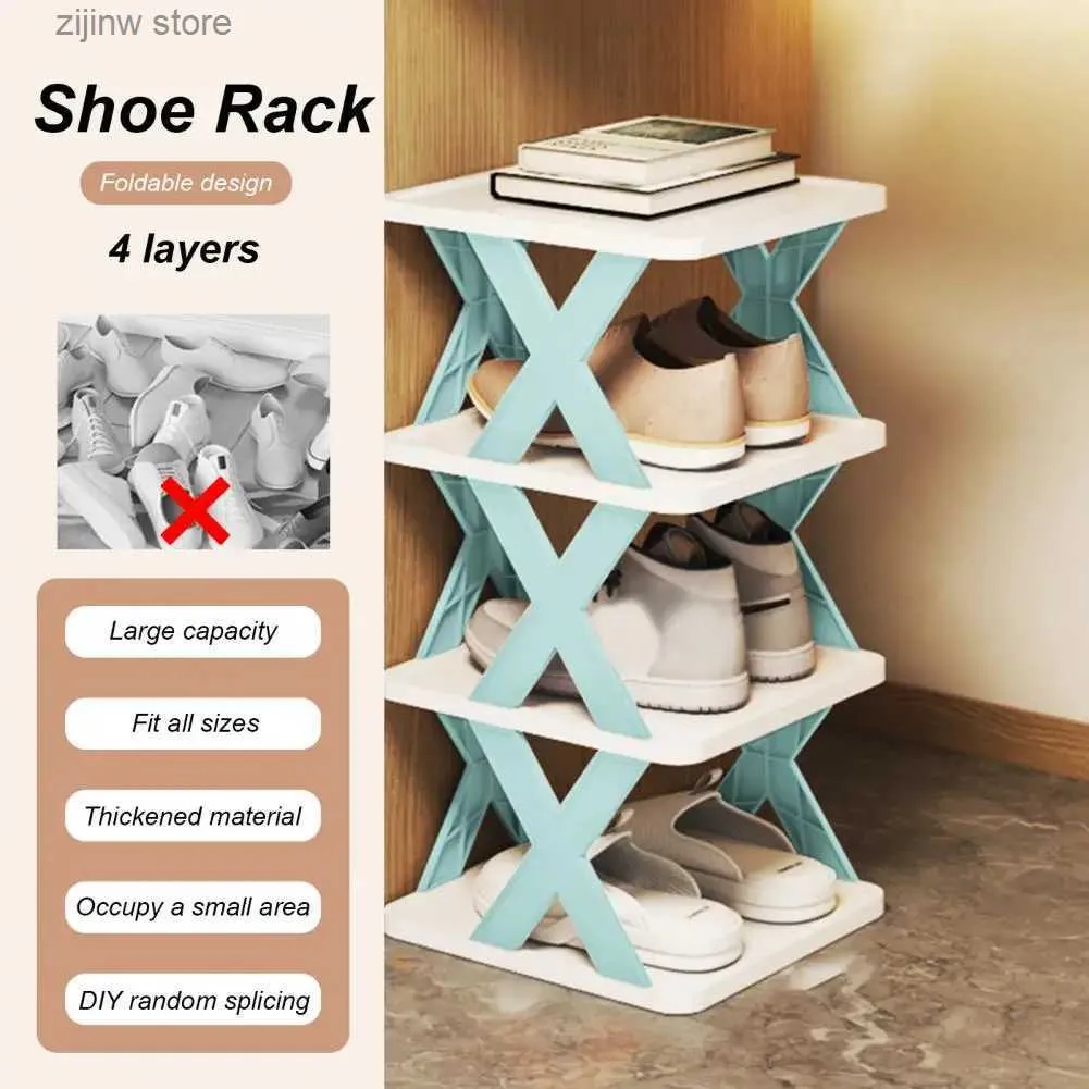 Storage Holders Racks Multi functional shoe rack anti-corrosion shoe rack modern vertical shoe rack Y240319