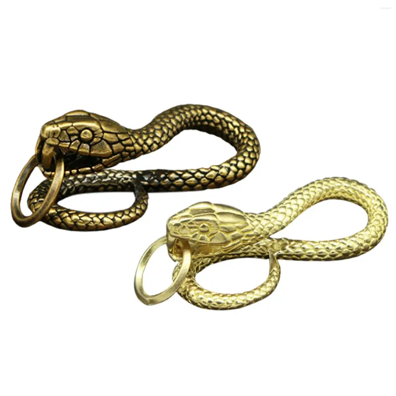 Porte-clés breloques serpent en laiton pour la fabrication de bijoux de bracelets