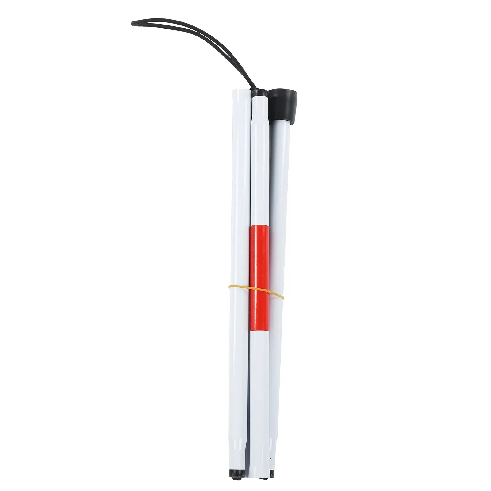 Sticks Walking Cane Portable AntiShock Guide Walking Stick Blind Cane Reflective Red and White for Outdoor for Blind Visual Impaired