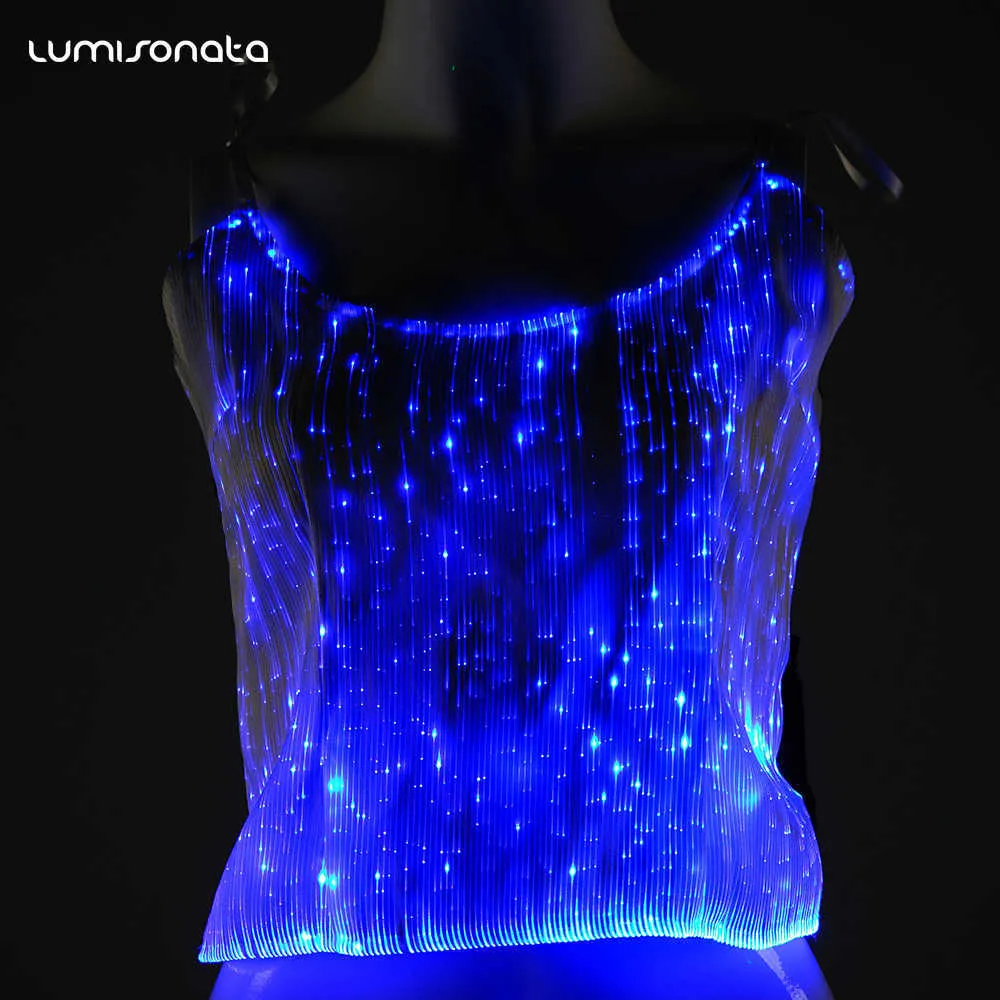 Luminous LED T-Shirt Optic Fiber Fabric, Light Up Christmas