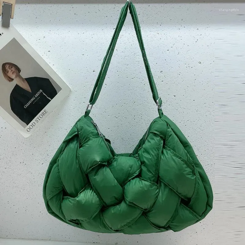 Bolsas de noche Relleno de nylon CottonTote para mujeres Bolsos de diseñador de lujo y monedero 2024 en moda Gran tejido Hombro Crossbody