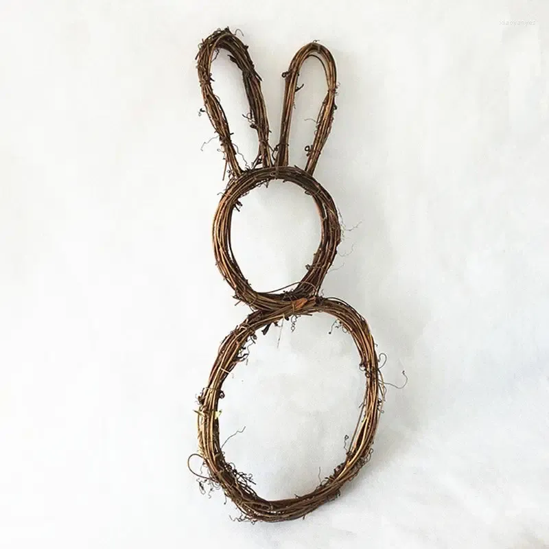 Party Decoration Diy Rattan Wreath Door Window Wall Hanging Ornament Jul påskdekor