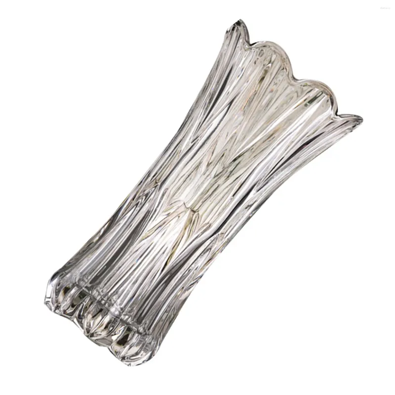 Vases Transparent Glass Vase Home Decor Room Ornament Entryway Modern For School Party Gathering