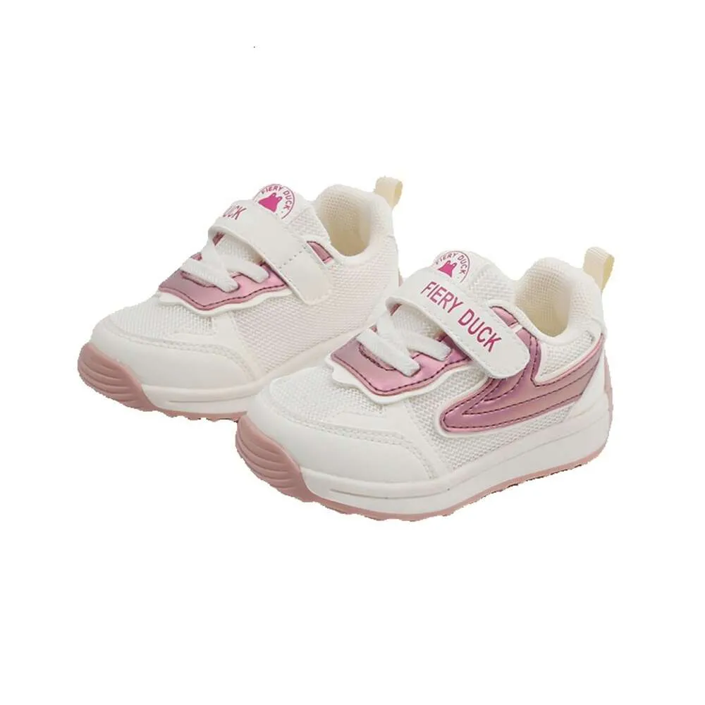 NK 2024 Spring New Children Sports Fashion Colored Soft Sole Girls 'Double Mesh Breatable Running Boys' GG