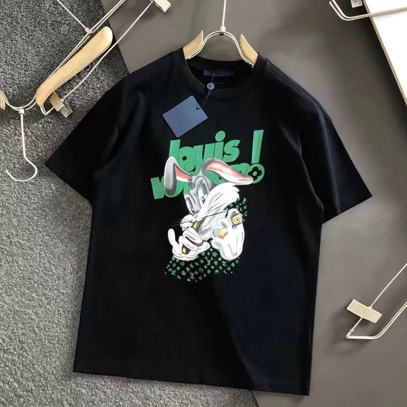 tshirt 여자 디자이너 티셔츠 여자 옷의 옷 트렌디 한 옷 편지 여자 lvity 디자이너 의류 그래픽 프린트 라운드 넥 짧은 슬리브 탑 티 5xl asd222