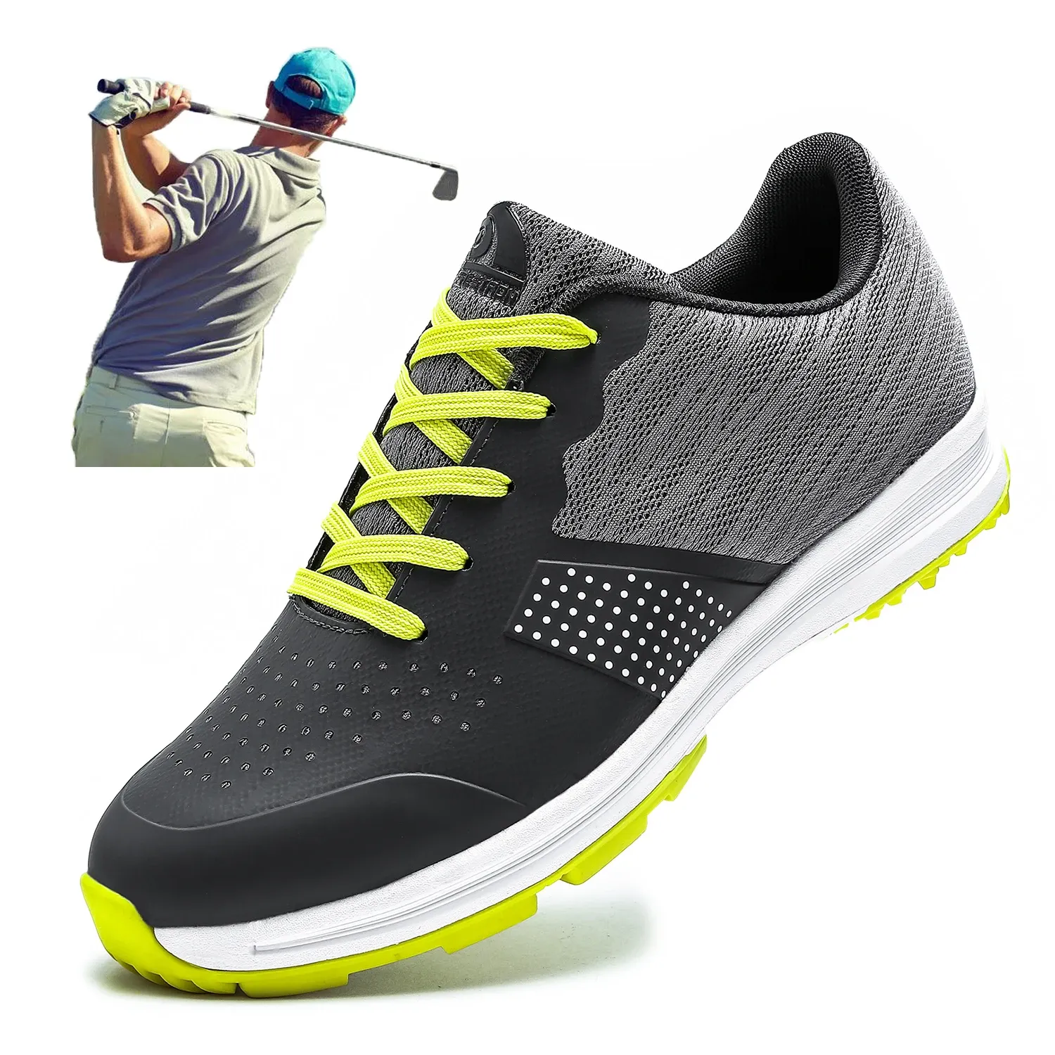 Buty Theestron Mesh Golf Buty mężczyzn marka Wodoodporne trampki golfowe lekkoatletyka butów golfowych golfowy but dla mężczyzn Tour Golf