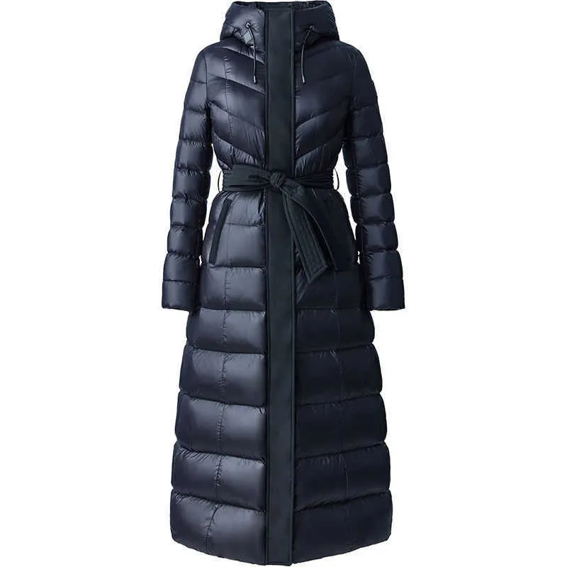 Winter pufferjack dames warme katoenen gewatteerde kleding met capuchon dames slanke lange donsjassen jassen geweven bedrukt