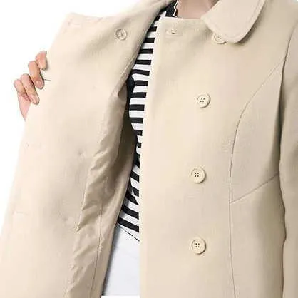Dames trenchcoat aangepaste winter coltrui dikker geruite designer jas met capuchon dames lange jassen