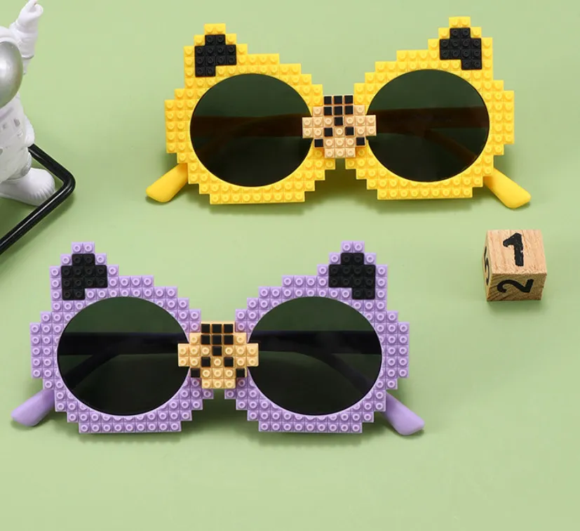 Kids sun with sunglasses girls cartoon cat ears silicone frame sunglass goggles children UV 400 Protective eyewear Z2327