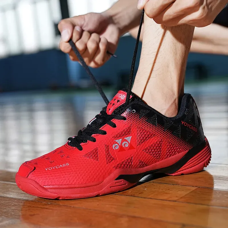 Badminton Professional Badminton Shoes Men's and Women's Comfortable Sports Shoes Volleyball Tennis Shoes Breathable Badminton Shoes