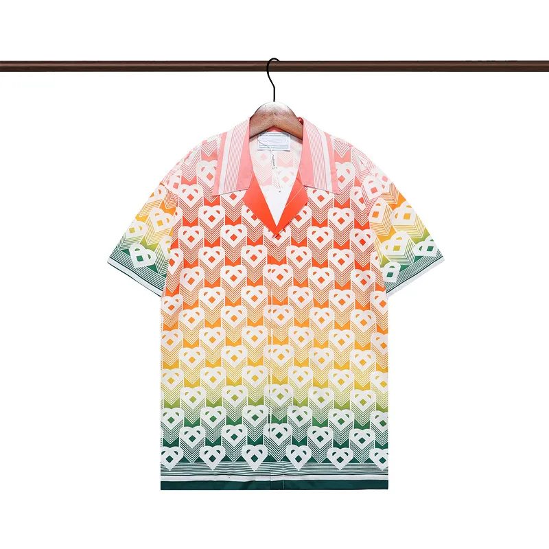 24SS MENS SOMMER DESIGNER SHIRTS Fashion Hawaii Floral Print Casual Shirt Men Women Slim Fit Short Sleeve Beach Clothing MM789
