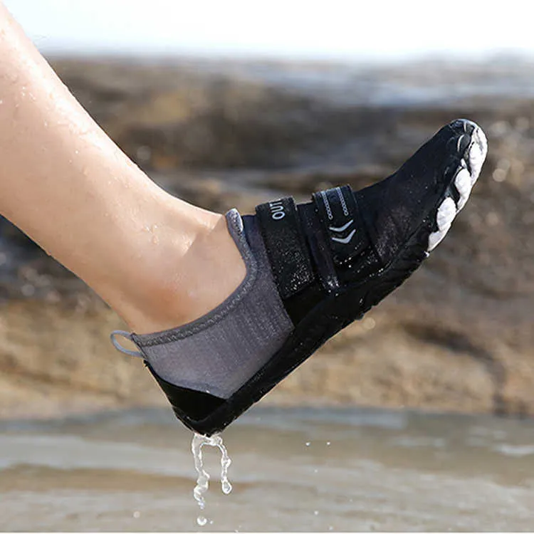 HBP Não Marca Nacional Popular Homens Mulheres Caminhadas Casuais Calçados Esportivos de Borracha Sapatos de Água de Secagem Rápida Proteção para os Pés Confortáveis com Cinco Dedos