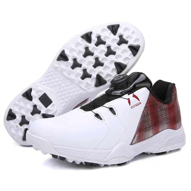 Schoen Waterdichte Heren Golfschoenen Professionele Outdoor Waterdichte Spiked Golfschoenen voor Heren Golfers Jogging Wandelschoenen Maat 3746