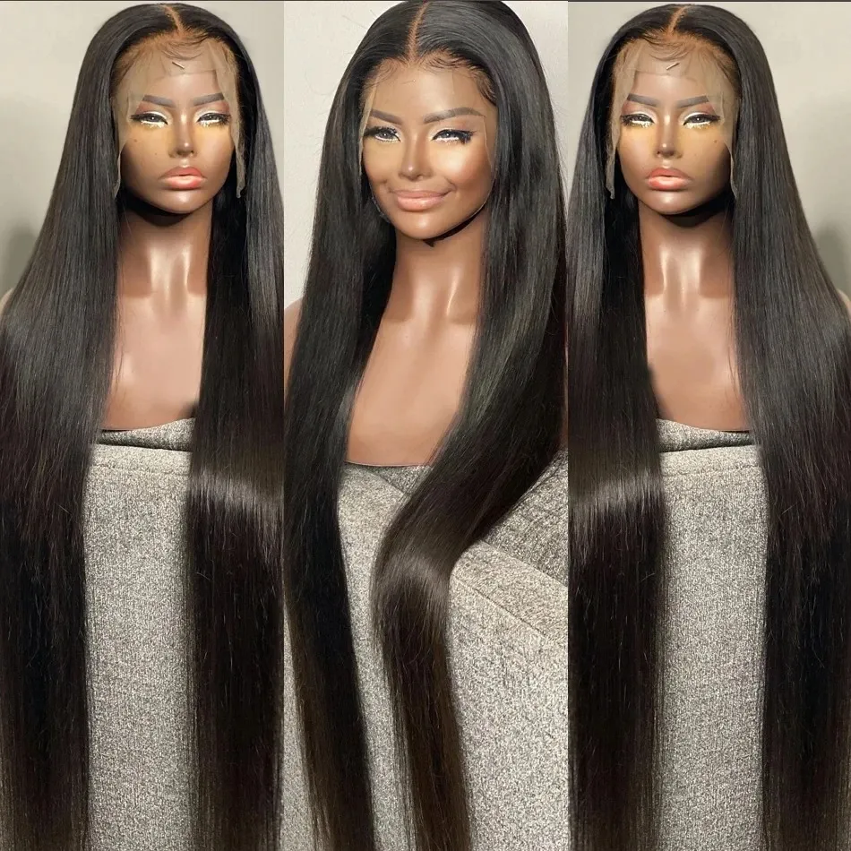 Bone Straight Lijmloze Menselijk Haar Pruik 13x4 Lace Front Menselijk Haar Pruiken voor Vrouwen 13x6 HD transparant Kant Frontale Pruik