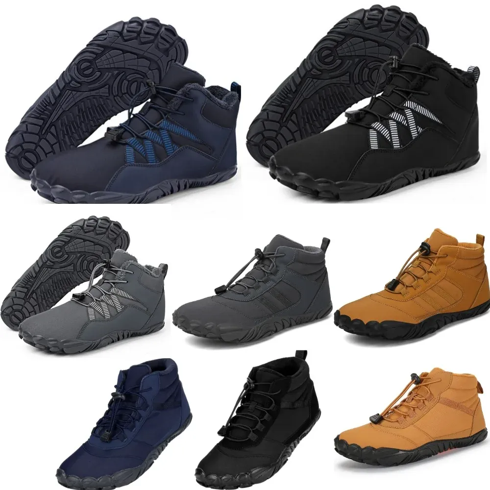 Scarpe 1 coppie stivali da neve invernali Hightop Scarpe a piedi nudi per uomini Donne Mantengono scarpe calde in cotone che camminano sneaker indossate resistenti