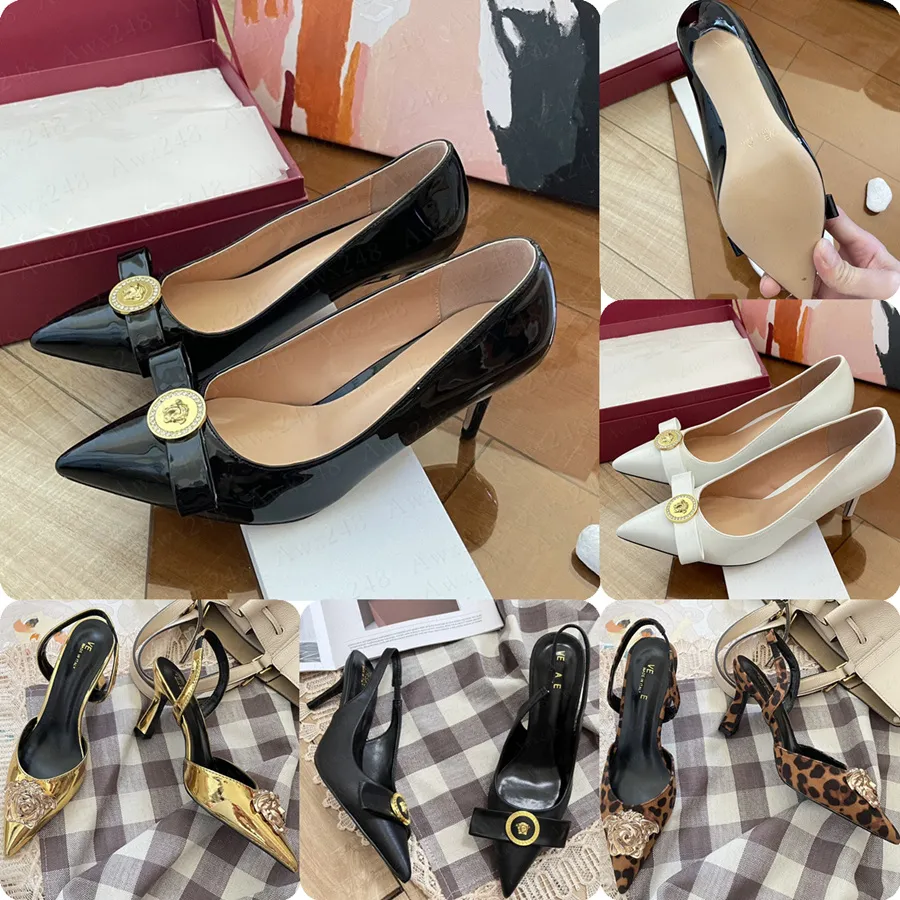 Designer SCARPE da donna scarpe eleganti con tacco eleganti sandali estivi in pelle spazzolata scarpe con scivolo décolleté con cinturino alla caviglia calzature di lusso donna tacchi alti festa di nozze