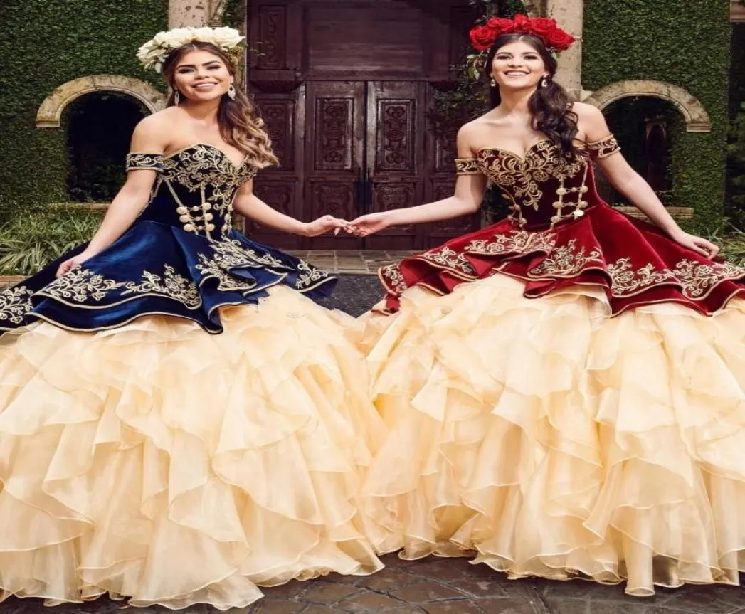 2020 Vinatge robe de soirée robe de bal Quinceanera robes chérie épaules dénudées robe de bal à volants doux 15 robe de soirée 3316454