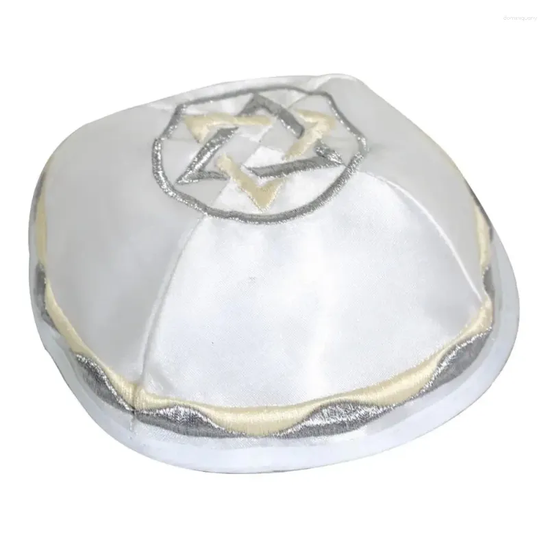 Bérets SATIN KIPPA JUIVE BRODÉE YARMULKE DIFFÉRENTS MODÈLES