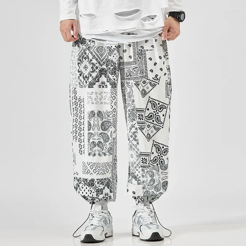 Herenbroek Heren Harem Lente Mode Jogger Joggingbroek Koreaanse Losse Oversized Broek Grappig Streetwear Man Casual