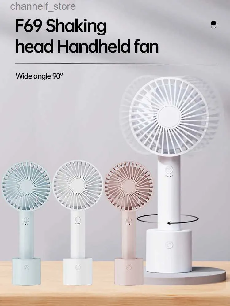 Elektrik Fanları Taşınabilir Elde Taşınabilir Fan Şarj Edilebilir Soğutma Mini USB Fan, Telefon Sahibi ile Yaz Ofis Evi Açık Soğutucu Masaüstü Fany240320