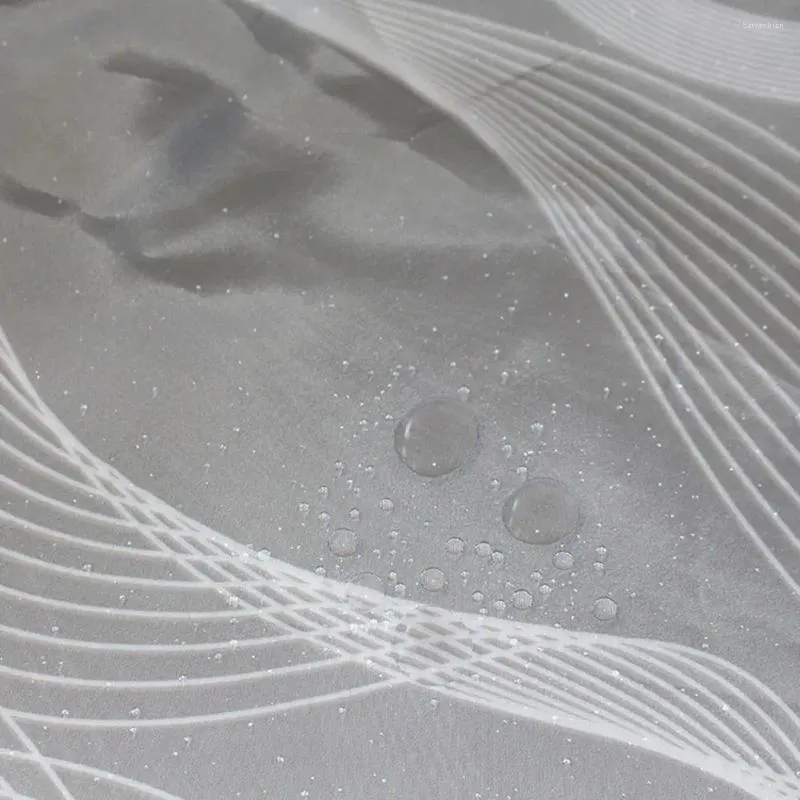Rideaux de douche lavable en machine, tissu en Polyester résistant à l'eau avec 12 anneaux