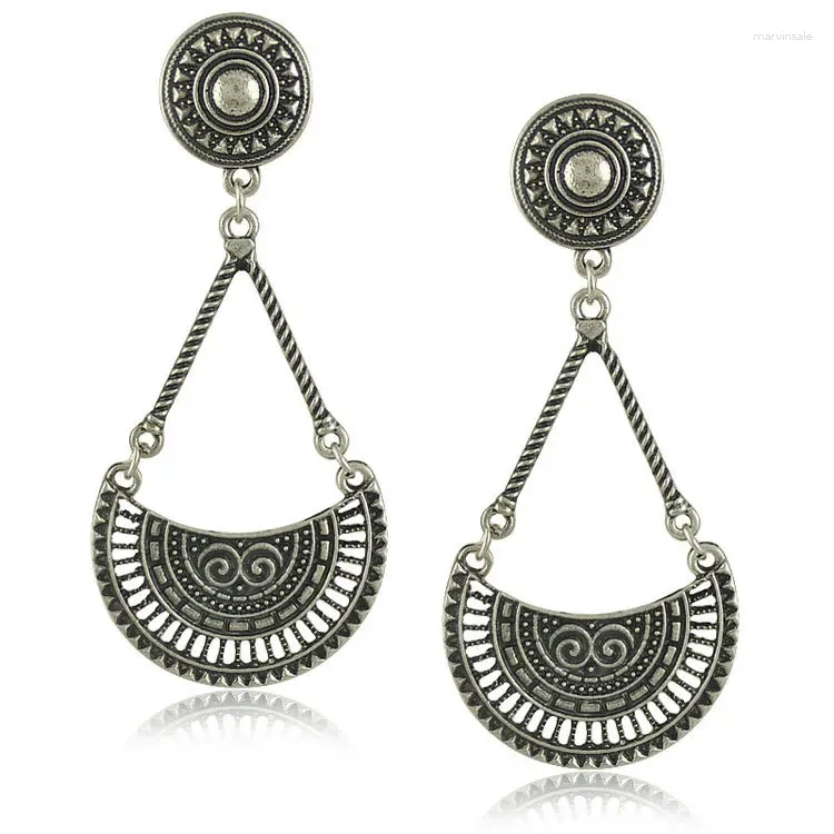 Boucles d'oreilles pendantes LOVBEAFAS mode pour femmes bohème Bijoux Femme sculpté géométrie ethnique Vintage goutte Bijoux fins