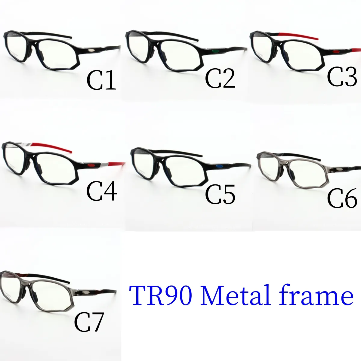 Дизайнерские очки Алюминиевый магний Металлическая оправа Мужские и женские солнцезащитные очки TR90 Предотвращение синего света Роскошные дизайнерские очки для вечеринок