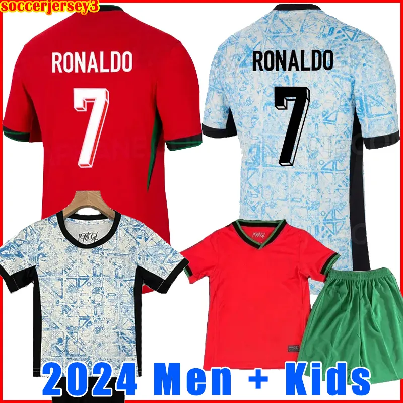 Euro Portugal Jersey Portuguesa Futebol Jerseys RUBEN RONALDO Portugieser 2024 2025 Camisa de Futebol Português 24 25 Homens Kit Kit Sets Team Portugals 33