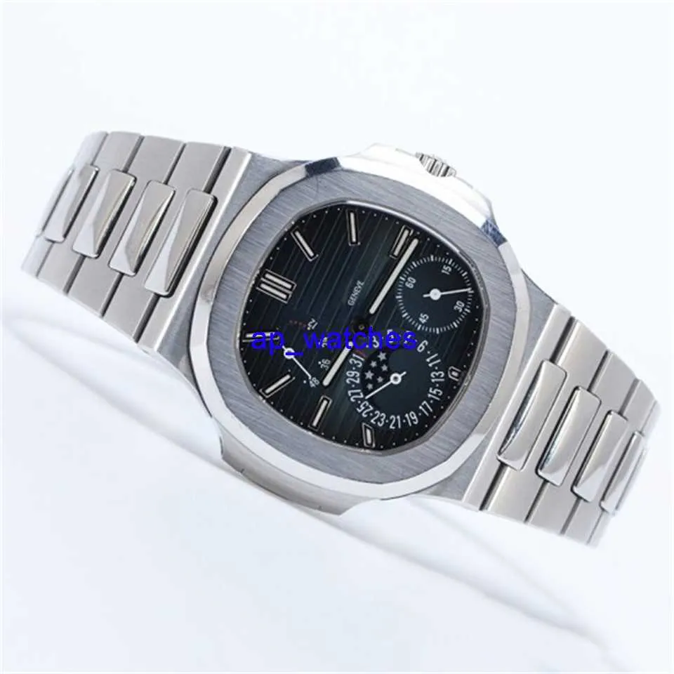 Pateksphilipes Watches 5712A Men's Watch Sports Elegant Series Watch Diameter 40mm Steel King Power Reserve Display Automatic Mechanical Watch FNYI