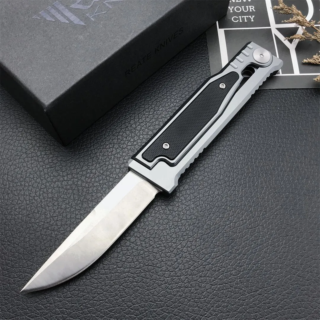 Theone Free-Swing Carry Folding Knife D2 Drop Blade Aluminium + G10 Handtag Taktiska fickknivar BM42 EDC-verktyg
